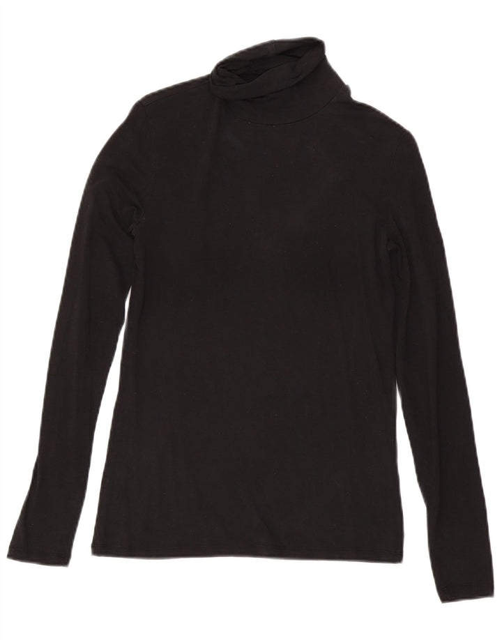 Maglia da donna a maniche lunghe Massimo Dutti UK 8 Small Lyocell nero