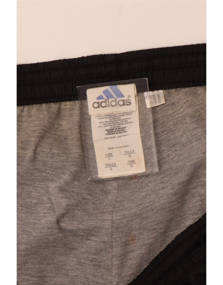 Pantaloni da tuta cargo da uomo ADIDAS grandi neri in poliestere