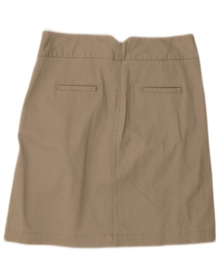 Minigonna Donna BENETTON IT 40 Small W28 Cotone Beige