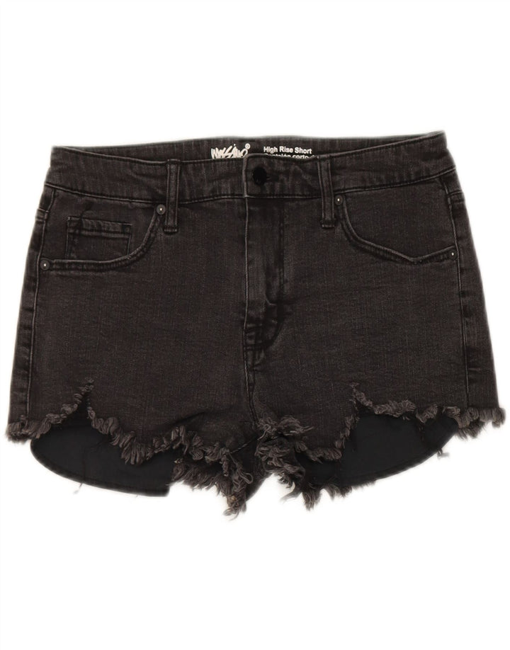 MOSSIMO Womens High Rise Denim Shorts US 10 Large W30 Grey Cotton Vintage Mossimo and Second-Hand Mossimo from Messina Hembry 