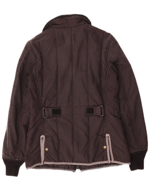 REFRIGIWEAR Womens Windbreaker Jacket UK 10 Small Black Polyamide