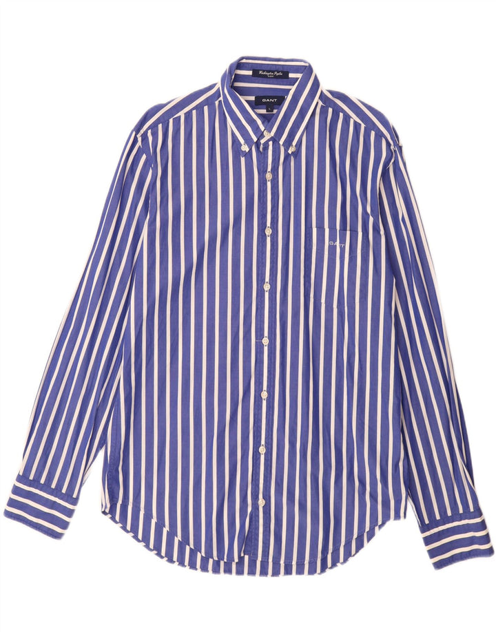 GANT Camicia da uomo E-Z Fit, cotone a righe grandi blu