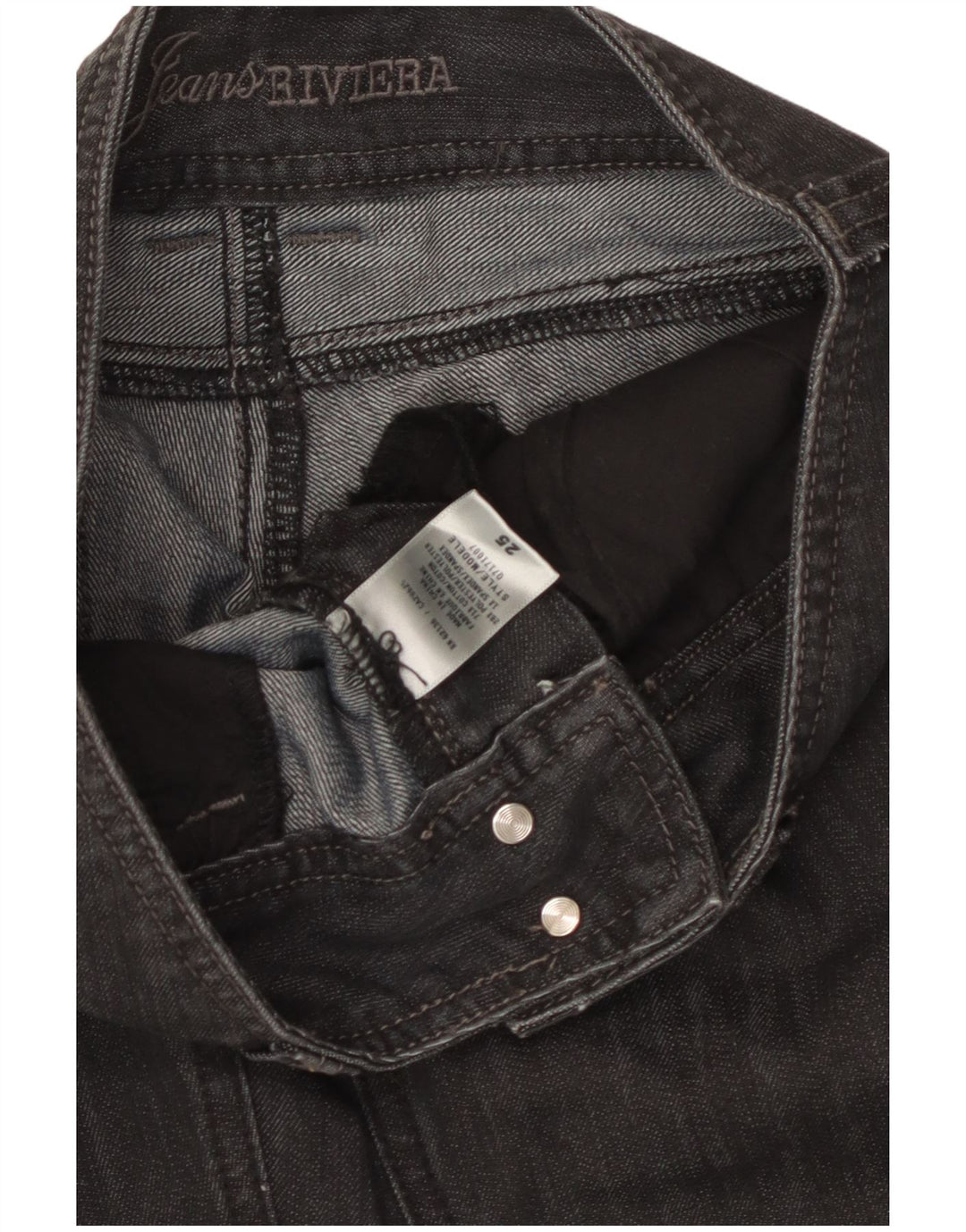 Jeans svasati da donna Guess W25 L32 cotone nero