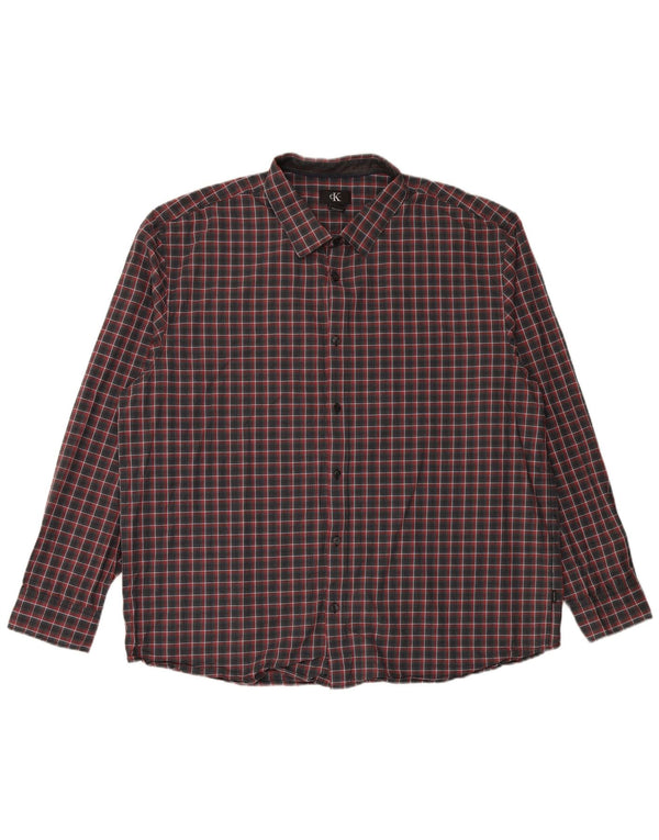 CALVIN KLEIN Camicia da uomo 2XL Cotone a quadri multicolore