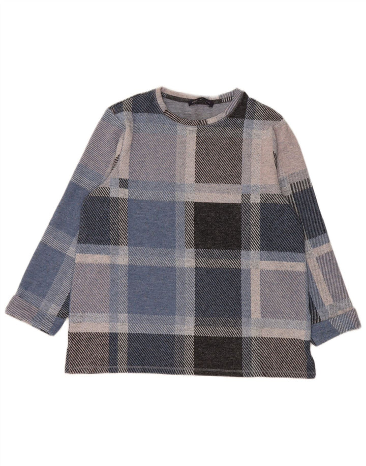 Maglione maglione con scollo a barca da donna Marks & Spencer UK 12 medio multicolore