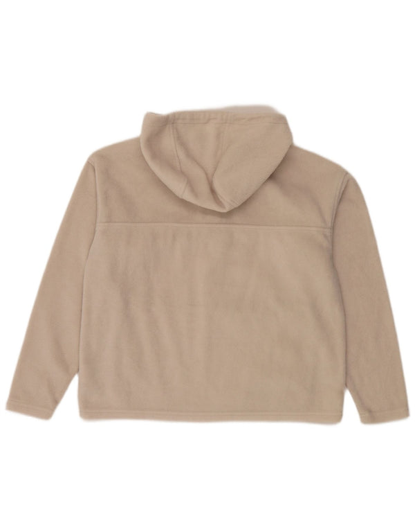 Maglione in pile oversize da donna Columbia con cappuccio e zip, UK 10 piccolo Beige