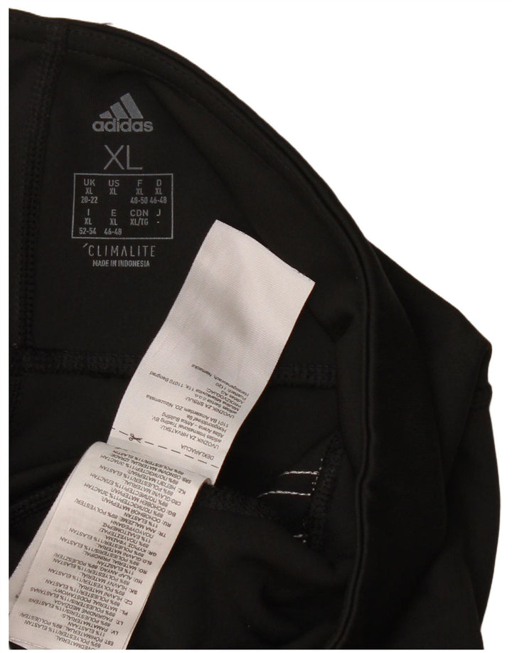 Leggings ADIDAS Climalite da donna UK 20/22 XL Poliestere nero
