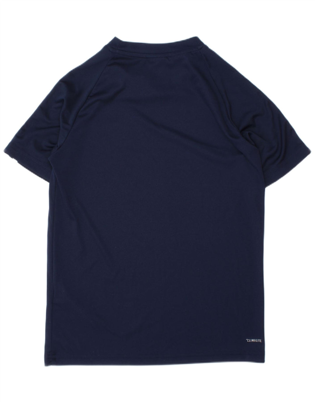 T-shirt ADIDAS da bambino Climalite 9-10 anni in poliestere blu navy