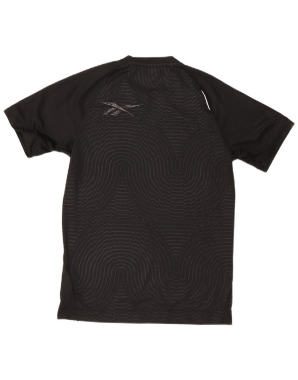 T-shirt Reebok da uomo Top Small nera in poliestere