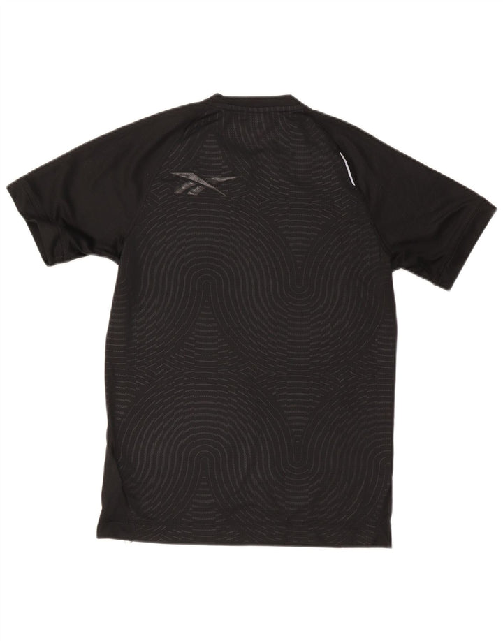 T-shirt Reebok da uomo Top Small nera in poliestere