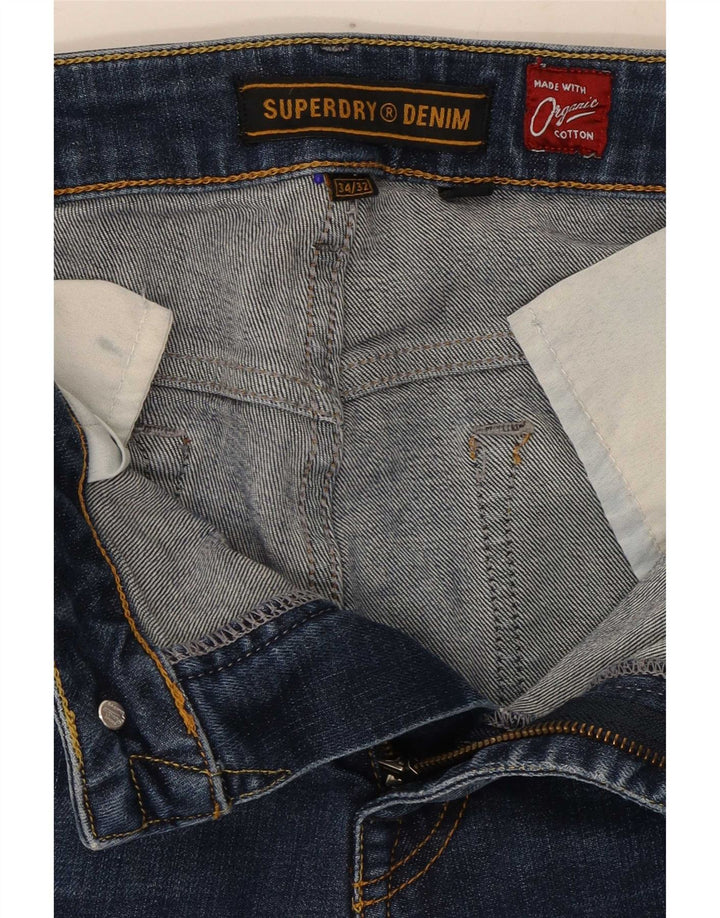 Jeans slim da uomo Superdry W34 L32 cotone blu
