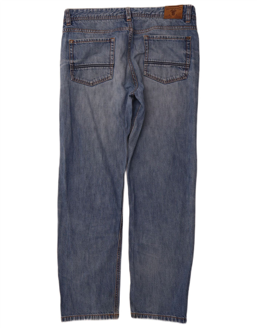 CREW CLOTHING Jeans dritti da uomo W36 L31 cotone blu