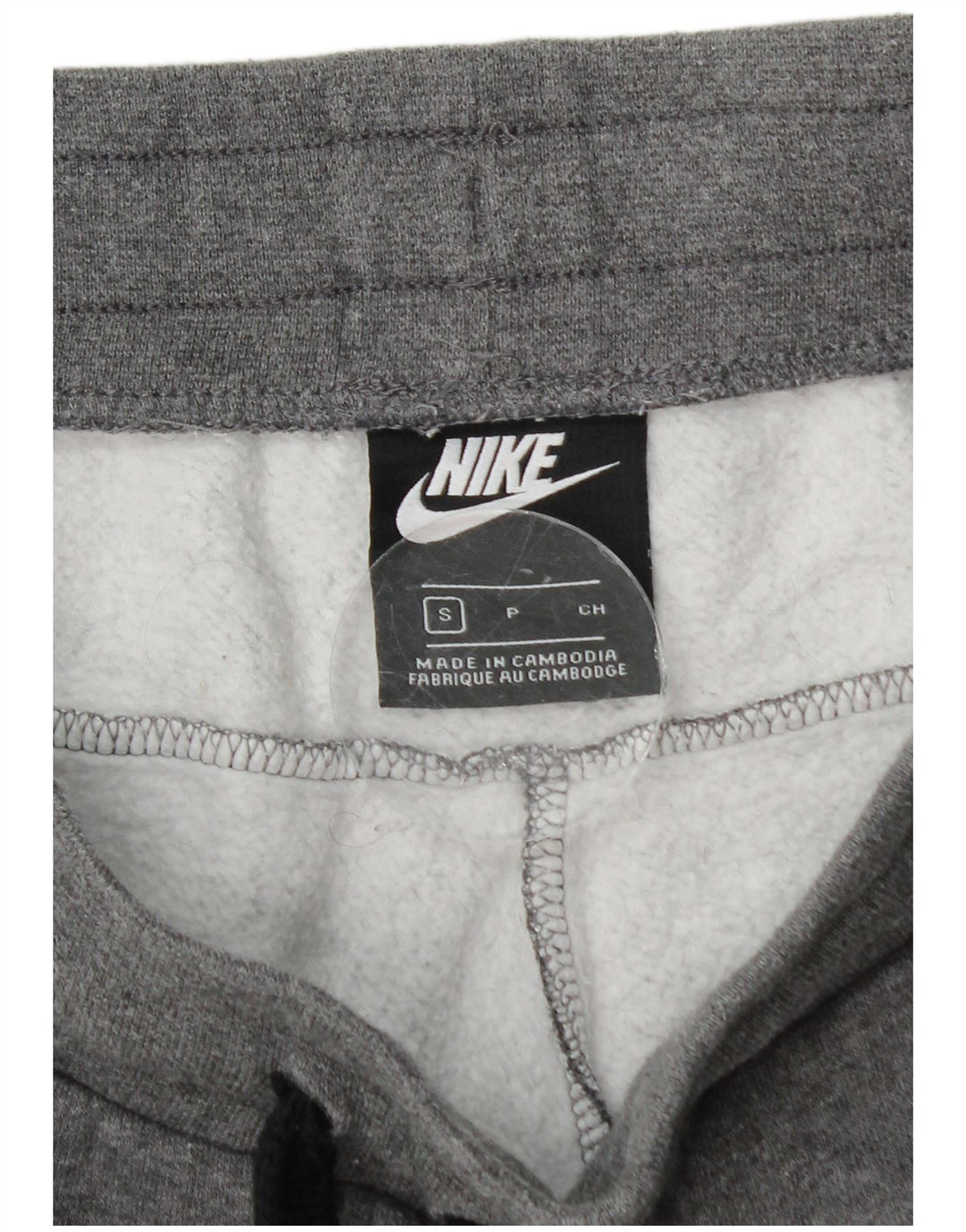 Pantaloni da tuta con grafica Nike da uomo, pantaloni da jogging, piccoli, in cotone grigio