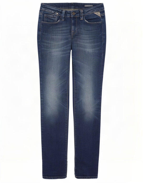 Jeans slim da donna Replay W26 L32 cotone blu