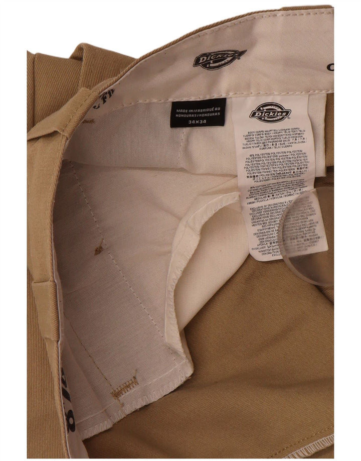 DICKIES Pantaloni chino dritti 874 da uomo W34 L34 Poliestere beige