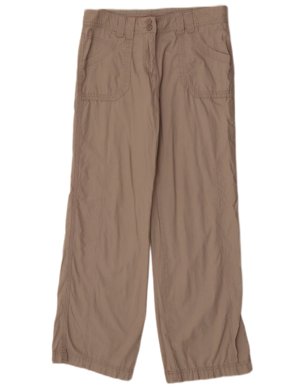 Pantaloni casual dritti da donna Marks & Spencer UK 12 medi W30 L30 Beige