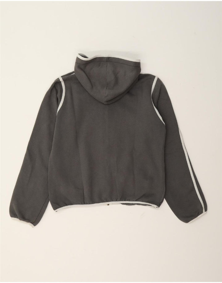 Maglione con cappuccio e zip da donna Puma UK 12 Cotone grigio medio