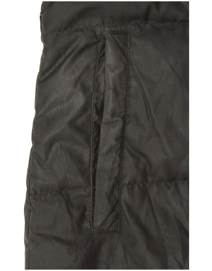 Giacca imbottita con cappuccio da donna Adidas UK 8/10 Small Poliestere nero