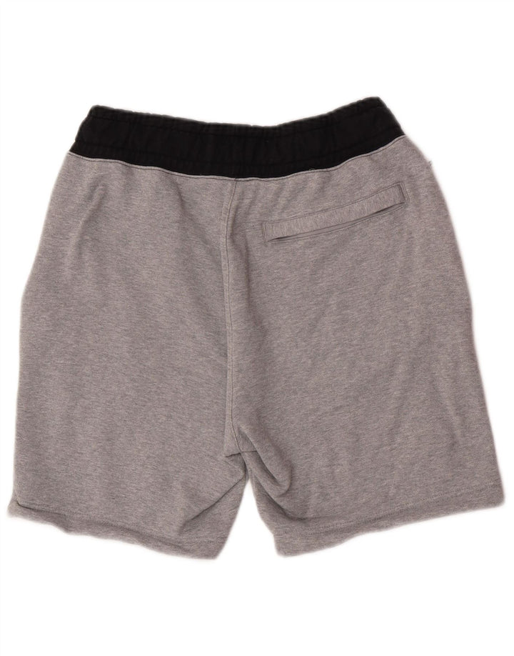 Pantaloncini sportivi Nike da uomo in cotone color block grigio medio