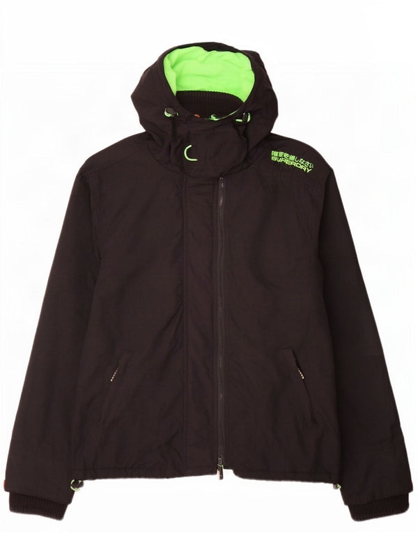 Giacca a vento da donna Superdry The Windcheater Graphic UK 18 XL nera