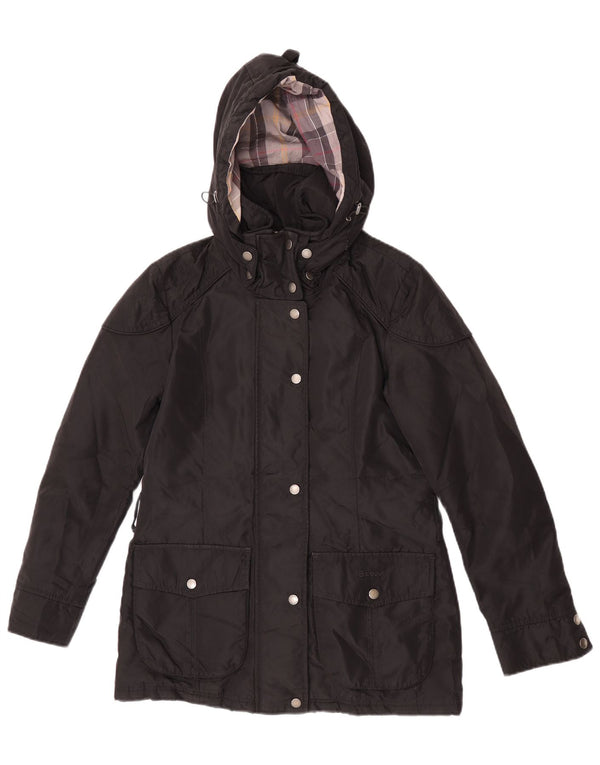 Giacca Parka con cappuccio da donna Barbour UK 10 piccola nera