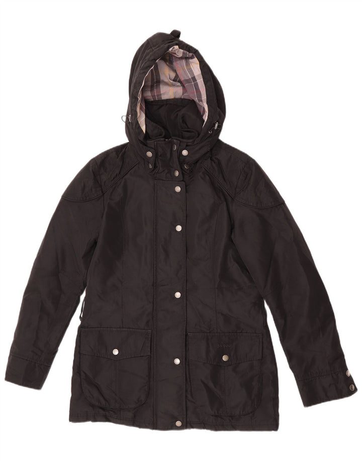 Giacca Parka con cappuccio da donna Barbour UK 10 piccola nera