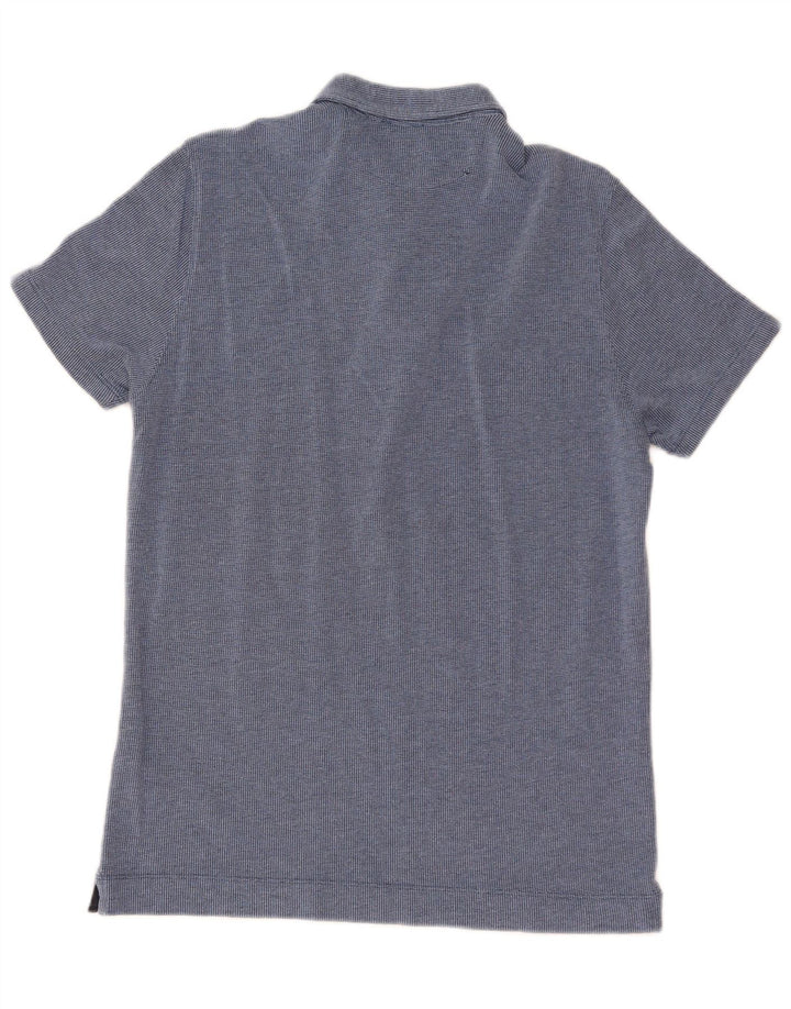 Polo da uomo Massimo Dutti grande in cotone blu navy