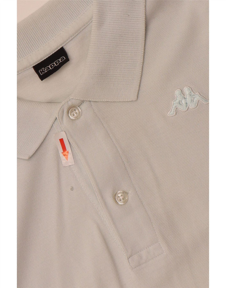 Polo Kappa Uomo Cotone Medio Bianco