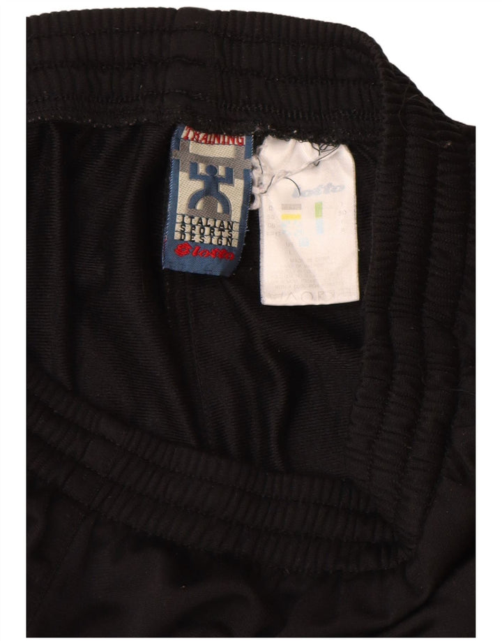 Pantaloni da tuta da uomo LOTTO UK 40/42 Large Nero Poliestere