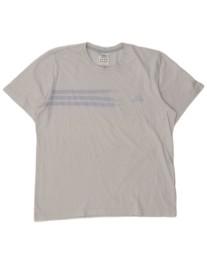 Maglietta Adidas da uomo Top Large in cotone blu