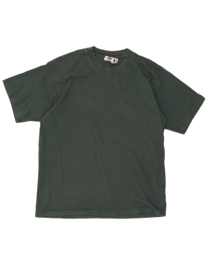 T-shirt da uomo Adidas Top in cotone verde medio