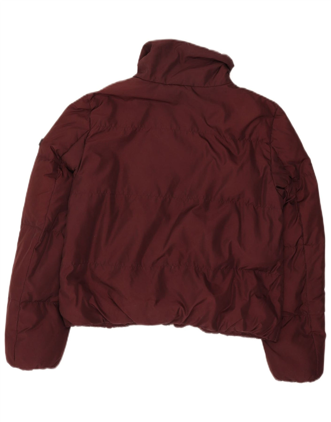 Giacca imbottita corta da donna Michael Kors UK 14 Poliestere bordeaux medio