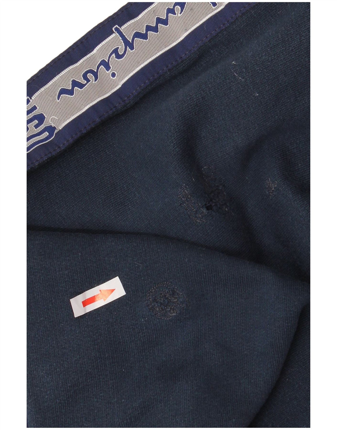 CHAMPION Pantaloni da tuta con grafica da uomo in cotone medio blu navy