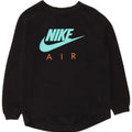 Felpa oversize con grafica Nike da donna UK 10 piccola in cotone nero
