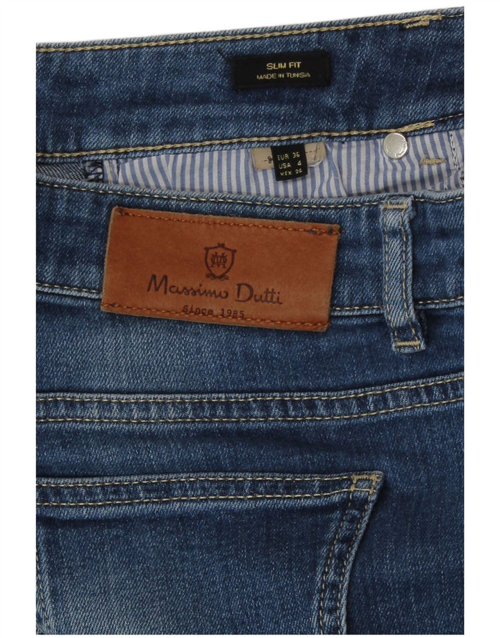 Jeans slim da donna Massimo Dutti EU 36 XS W26 L30 Blu