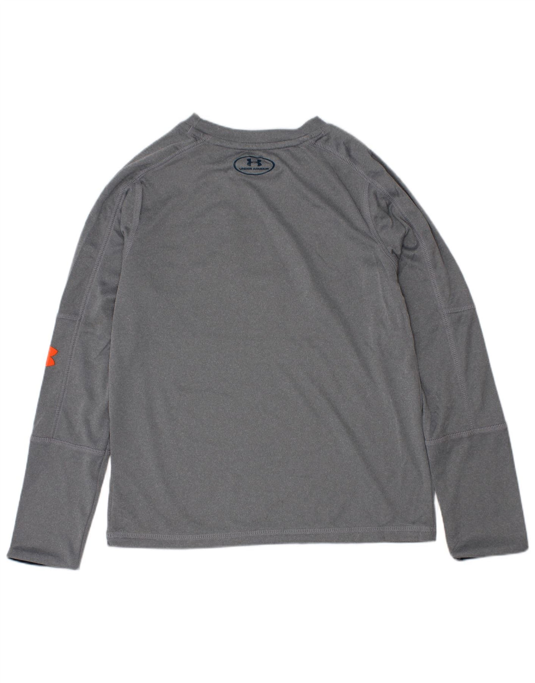 Maglietta grafica da ragazzo Under Armour manica lunga 6-7 anni XS grigia