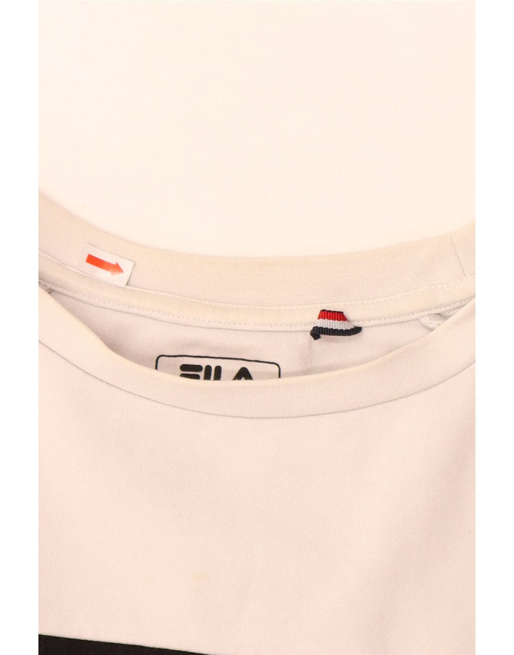 FILA Felpa grafica da uomo Maglione medio multicolore Colourblock