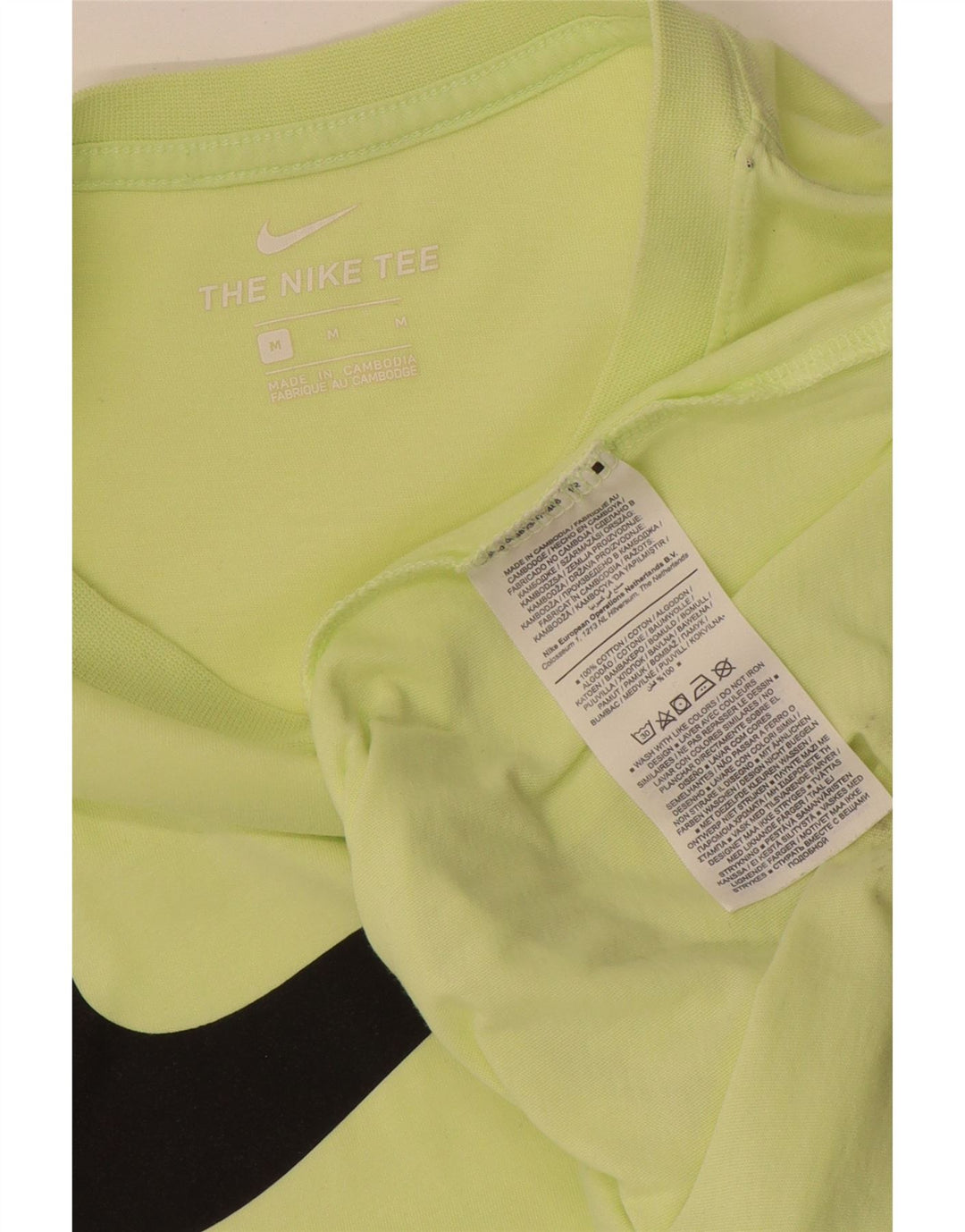 T-shirt grafica da uomo Nike Top in cotone verde medio