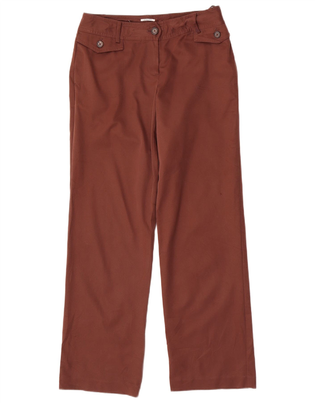 Pantaloni casual dritti da donna IZOD US 4 Small W30 L31 poliestere marrone