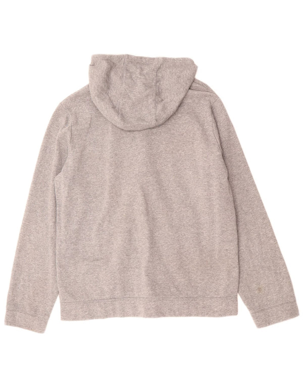 Felpa con cappuccio e zip Nike da bambino vestibilità standard 13-14 anni XL grigio chiazzato