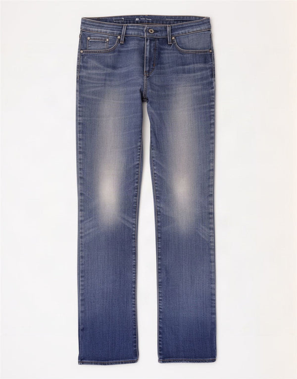 Jeans dritti a vita classica Demi Curve da donna Levi's W28 L31 cotone blu