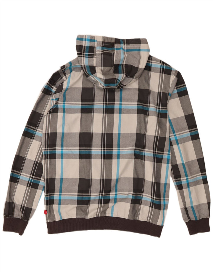 Giubbotto bomber con cappuccio da uomo O'Neill UK 44 2XL Poliestere a quadri grigio