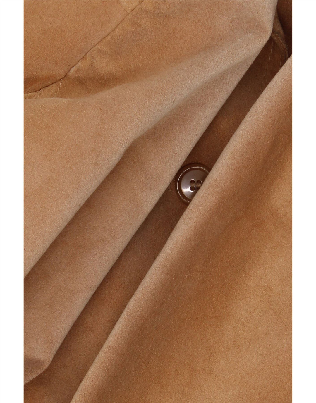 Giacca in pelle scamosciata da donna Barone UK 10 piccola in pelle beige