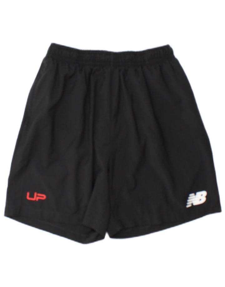 Pantaloncini sportivi grafici da uomo New Balance grandi in poliestere nero
