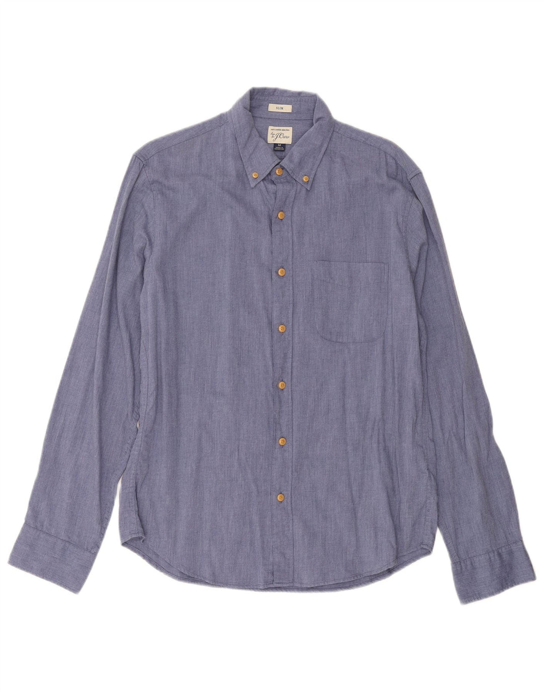 Camicia slim fit da uomo J. CREW in cotone blu medio