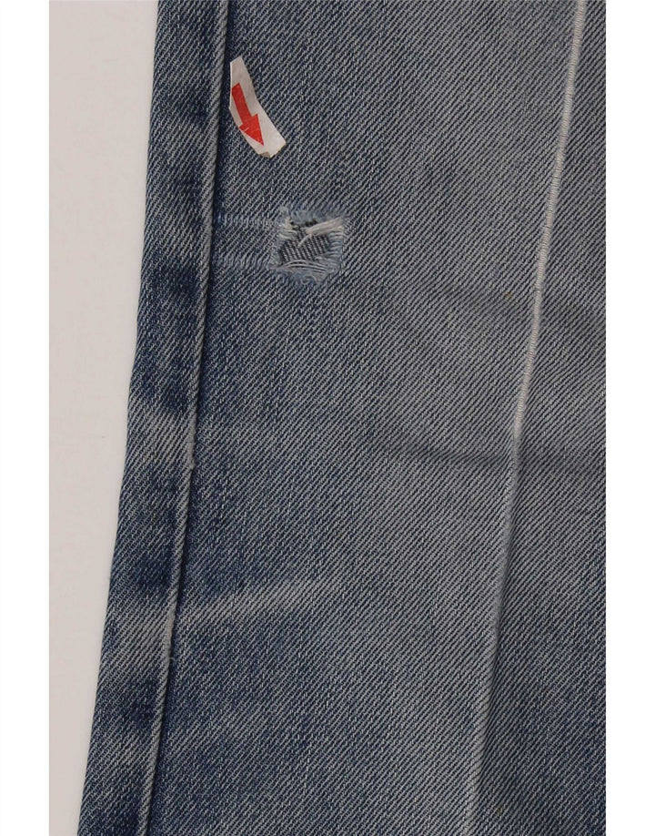 Jeans dritti effetto invecchiato da donna Levi's W28 L32 cotone blu