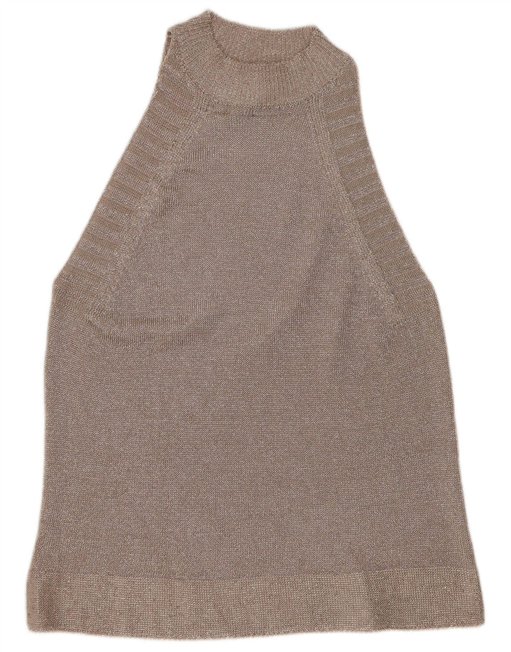 Topshop Top da donna alla caviglia UK 12 argento medio