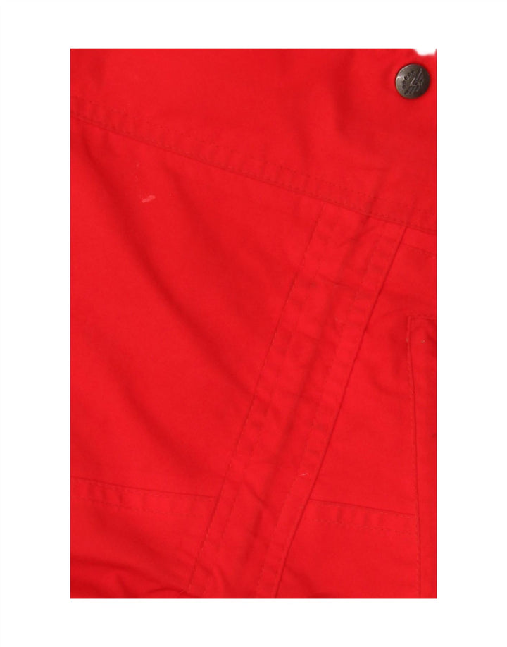 SCHOFFEL Impermeabile oversize da donna UK 10 Small Rosso Colourblock Poliestere