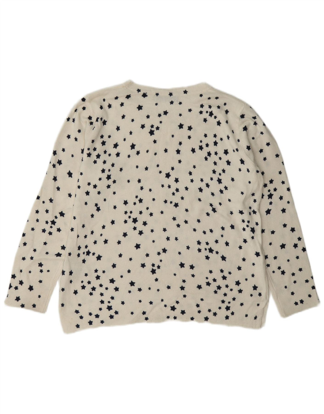 Maglione maglione girocollo da donna Marks & Spencer UK 16 grande bianco sporco