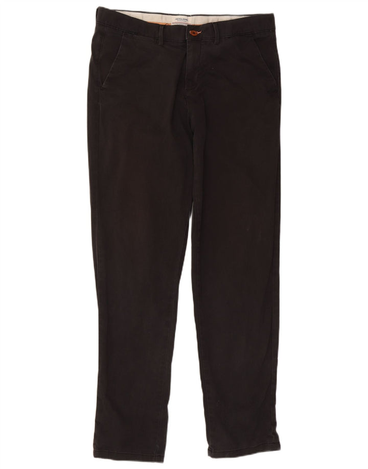 Pantaloni chino slim da uomo Jack & Jones W34 L31 neri